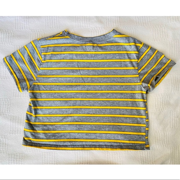 Striped T-shirt Crop Top - Picture 2 of 2